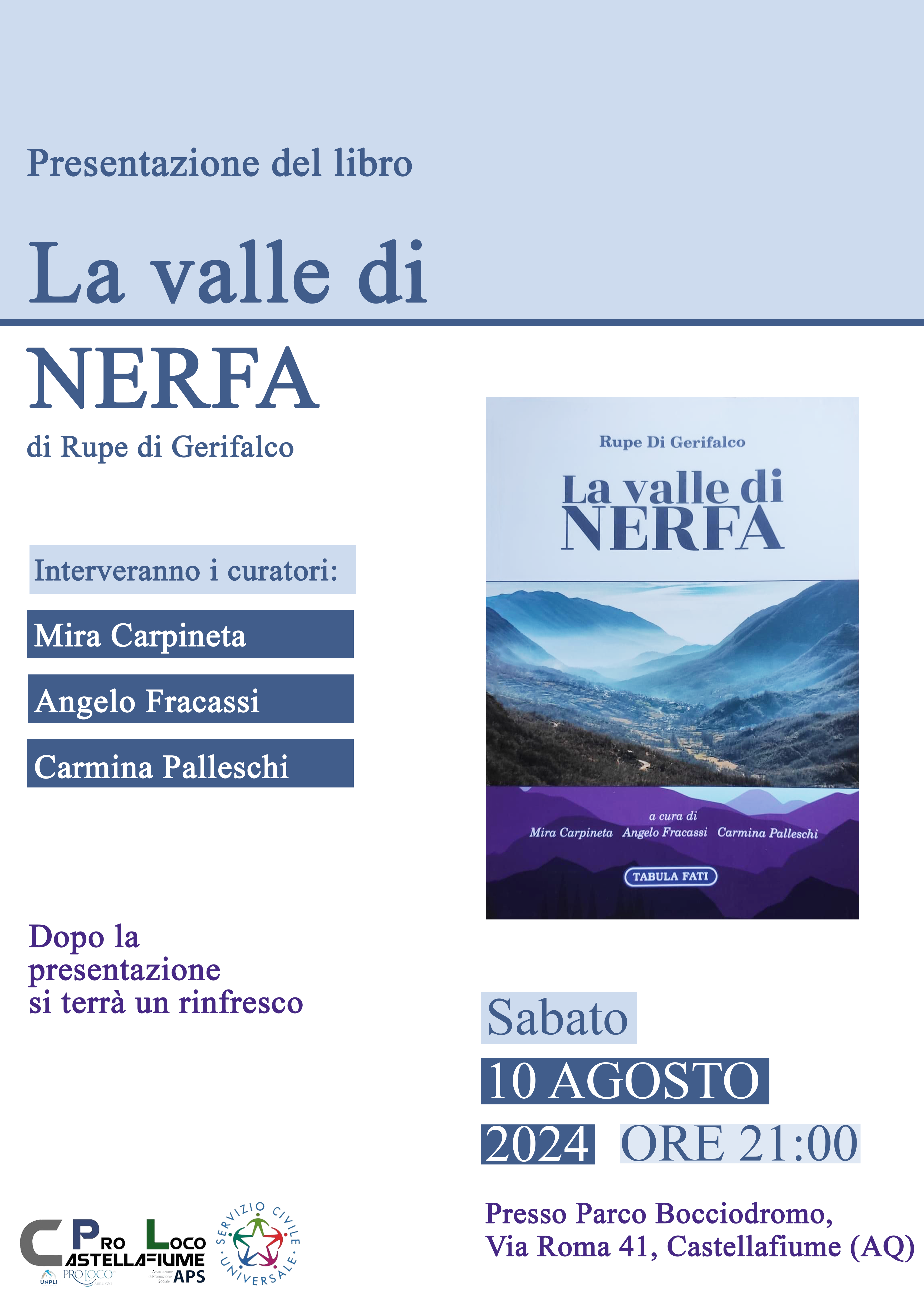 Presentazione libro La valle di Nerfa